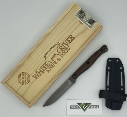 White River Knife - Exodus 4 Natural Burlap - Front